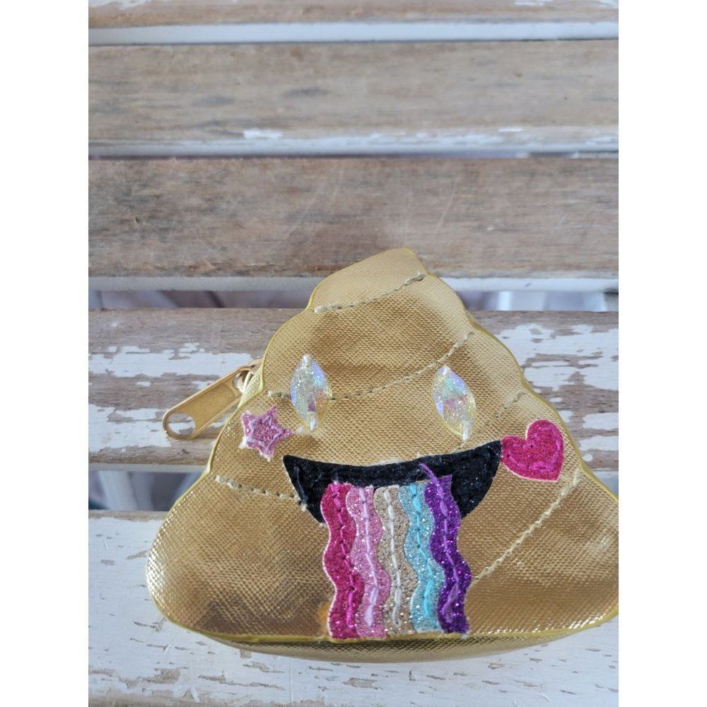 Poop Coin purse children's place gold girl tote bag